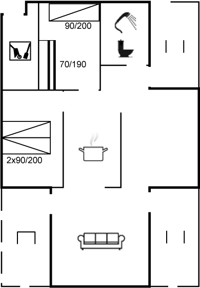 Grundriss Ferienhaus 13-0150