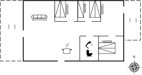 Grundriss Ferienhaus 22-2666