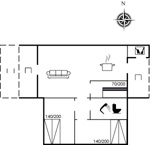 Grundriss Ferienhaus 52-3644