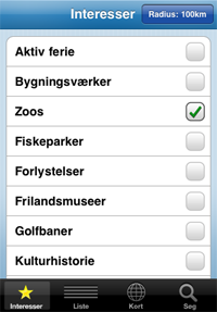 Gratis App med 1500 attraktioner