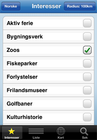 Gratis app med 1500 attraksjoner