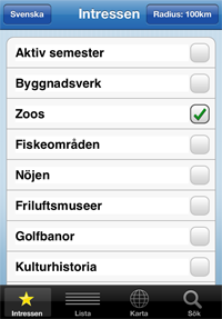 Gratis App med 1500 attraktioner