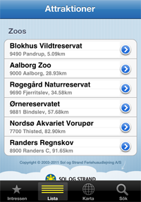 Gratis App med 1500 attraktioner