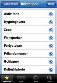 Gratis app med 1500 attraksjoner Gratis app med 1500 attraksjoner