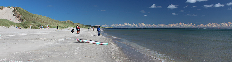 Sandstrand med klitter ved Bunken nær Skagen Sandstrand med klitter ved Bunken nær Skagen