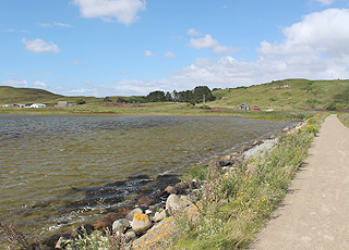 View of the clear water from the long dike in Dokkedal View of the clear water from the long dike in Dokkedal