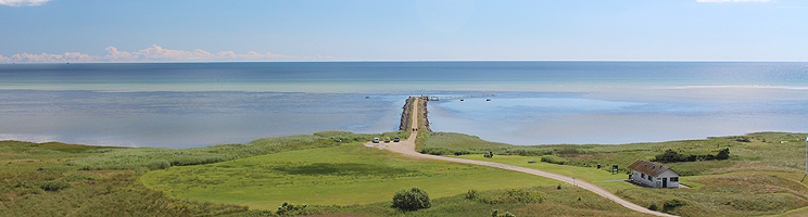 View of the Kattegat and the long dike with bathing jetty in the holiday home area Dokkedal View of the Kattegat and the long dike with bathing jetty in the holiday home area Dokkedal