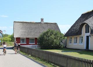 Sonderho is famous for its beautiful and very well-preserved skipper houses with thatched roofs Sonderho is famous for its beautiful and very well-preserved skipper houses with thatched roofs