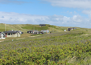 Sommerhusene i Fjand ligger i grønne omgivelser, lige bag Vesterhavets klitter Sommerhusene i Fjand ligger i grønne omgivelser, lige bag Vesterhavets klitter