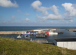 Der Fischereihafen in Hanstholm Der Fischereihafen in Hanstholm
