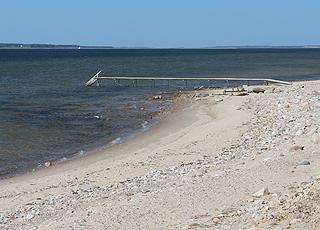 Badesteg am Strand im Ferienhausgebiet Hostrup Badesteg am Strand im Ferienhausgebiet Hostrup
