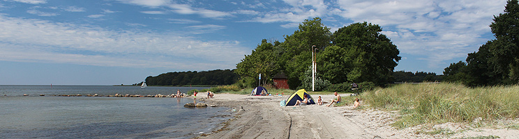 Nysted Strand er en fin badestrand ved Skansen med lavt og barnevennlig vann Nysted Strand er en fin badestrand ved Skansen med lavt og barnevennlig vann