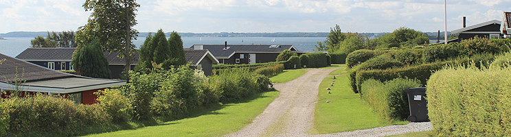 Sommerhusområdet i Rendbjerg med udsigt over Flensborg Fjord Sommerhusområdet i Rendbjerg med udsigt over Flensborg Fjord