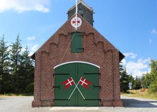 The old rescue house of Rømø, which today functions as a fire station, is located right by Rømø, Vesterhede The old rescue house of Rømø, which today functions as a fire station, is located right by Rømø, Vesterhede