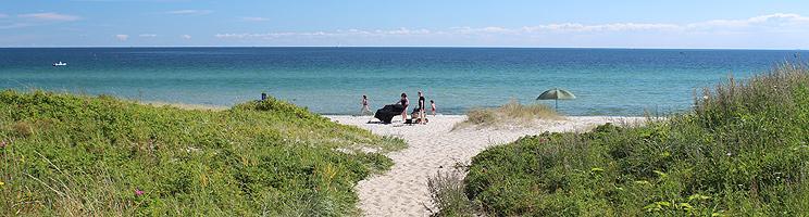 Lovely sandy beach with clear bathing water in the holiday home area Skovmose Lovely sandy beach with clear bathing water in the holiday home area Skovmose