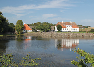 The well-kept manor house, Søbygaard, right outside Søby The well-kept manor house, Søbygaard, right outside Søby
