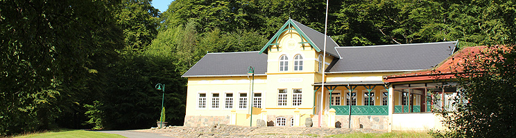 The idyllic pavilion Tolne Skovpavillon in forest of Tolne The idyllic pavilion Tolne Skovpavillon in forest of Tolne