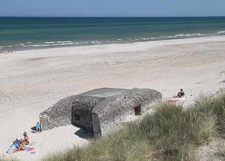 Bunker på stranden i Tranum Bunker på stranden i Tranum