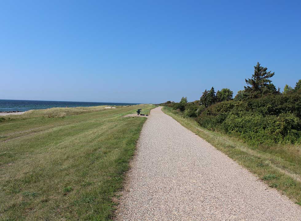 Den lange digesti bag stranden på Lollands sydkyst Den lange digesti bag stranden på Lollands sydkyst