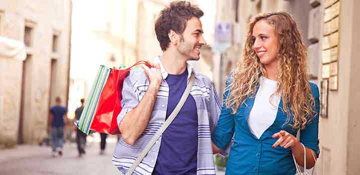 Shopping at a discount Shopping at a discount
