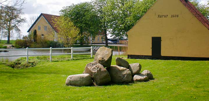 Smukke rammer på Årupgård til jeres bryllupsfest Udsigt over Årupgård og søen