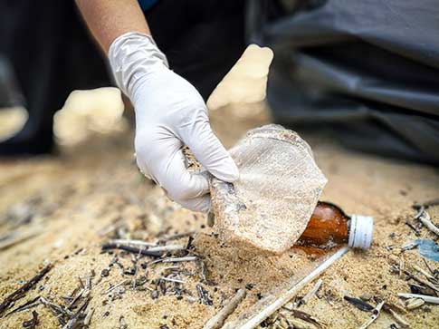 Plastikmüll an den Stränden Plastikmüll an den Stränden