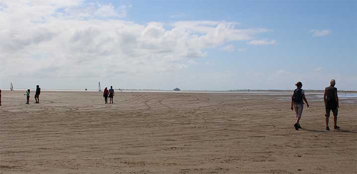 Der breite Sandstrand von Römö Der breite Sandstrand von Römö