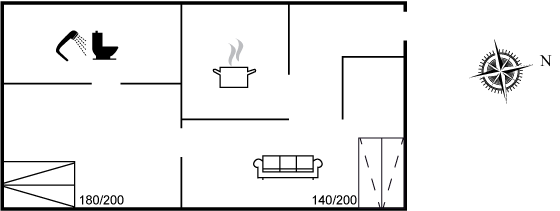 Grundriss Ferienhaus 10-0103 in Skagen, Österby
