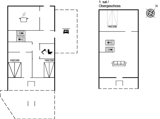 Grundriss Ferienhaus 10-0340 in Skagen, Midtby