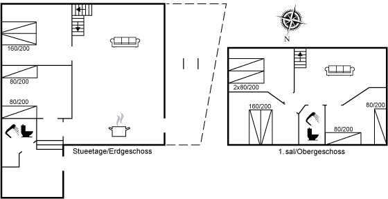 Grundriss Ferienhaus 10-0861 in Skagen, Nordby