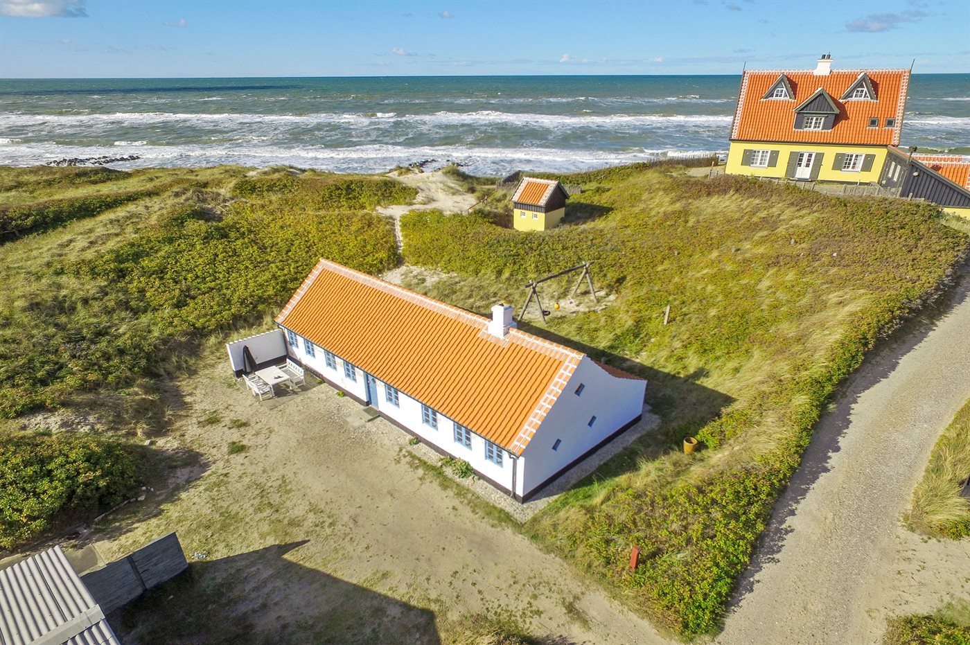 Fischerhaus am Dünenstrand mit Meerblick und Sauna in Gl. Skagen