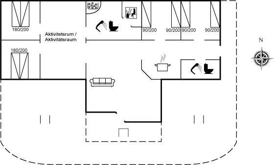 Grundriss Ferienhaus 10-1543 in Aalbäk