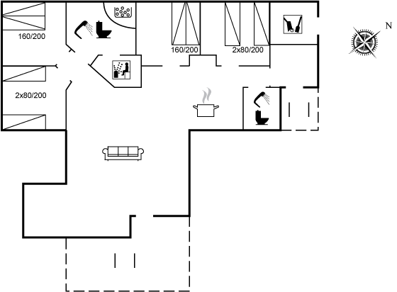 Grundriss Ferienhaus 10-3130 in Tversted