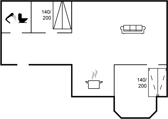 Grundriss Ferienhaus 10-3140 in Tversted