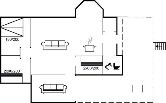 Grundriss Ferienhaus 10-4035 in Kjul