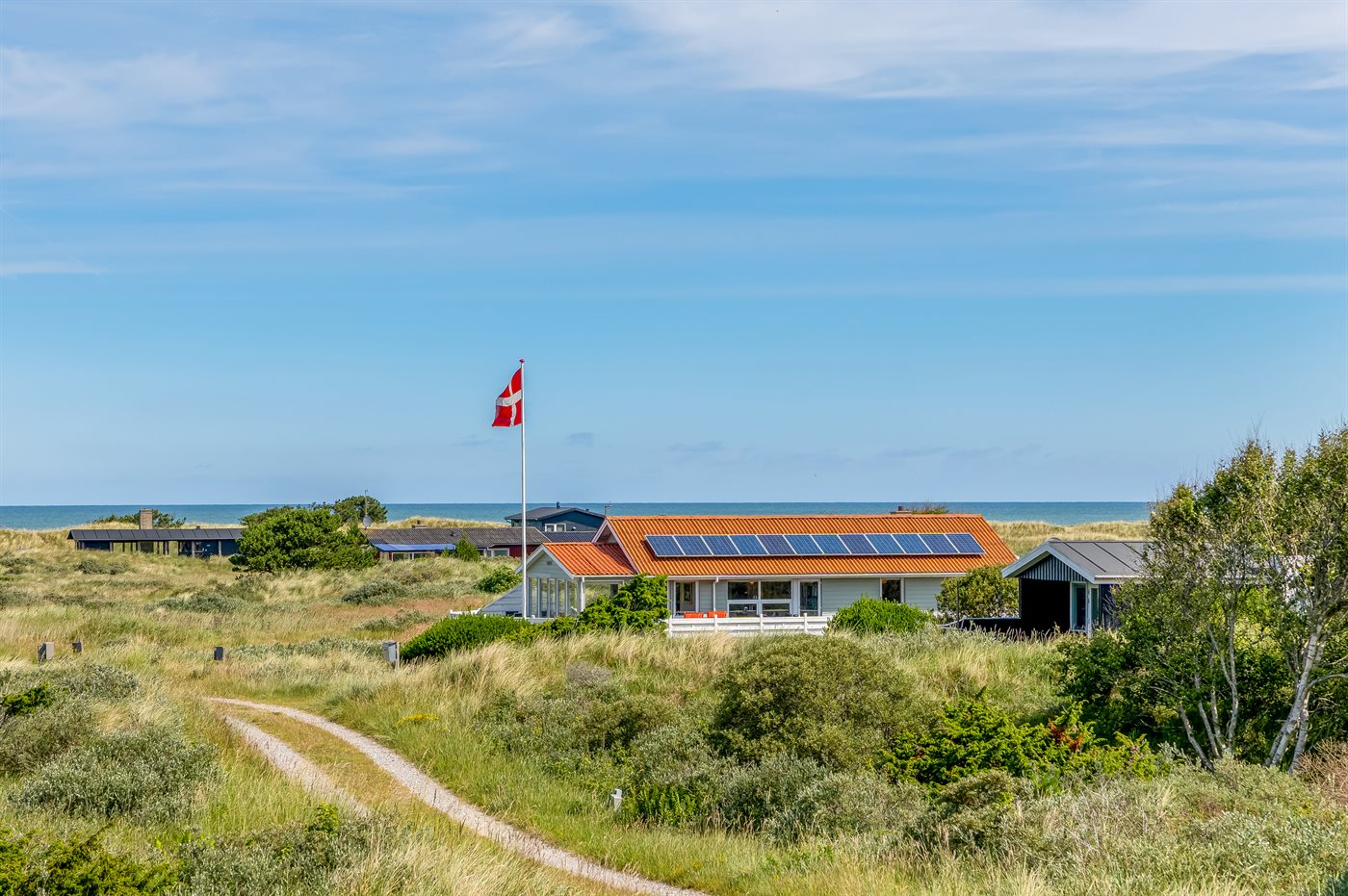 Meerblick, Sauna &amp; Strandglück – Ferienhaus in Kjul