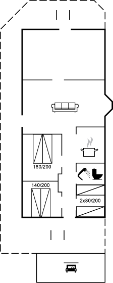 Grundriss Ferienhaus 10-4036 in Kjul