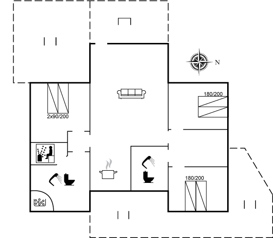 Grundriss Ferienhaus 10-6086 in Tornby