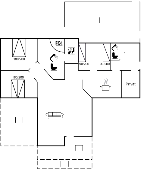 Grundriss Ferienhaus 10-6108 in Tornby