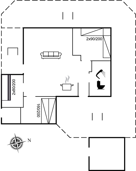 Grundriss Ferienhaus 10-8241 in Nörlev