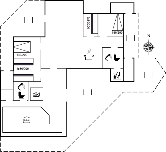 Grundriss Ferienhaus 10-8245 in Nörlev