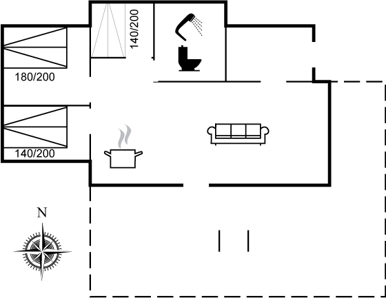 Grundriss Ferienhaus 10-8246 in Nörlev
