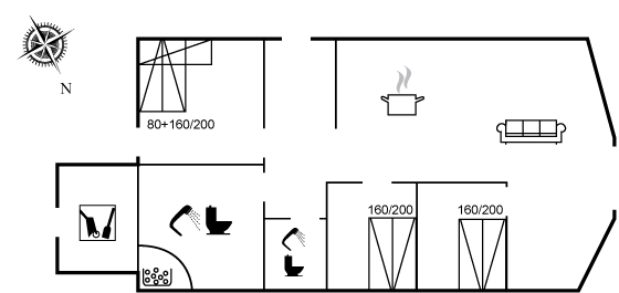 Grundriss Ferienhaus 11-0255 in Lönstrup