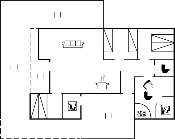 Grundriss Ferienhaus 11-0298 in Lönstrup