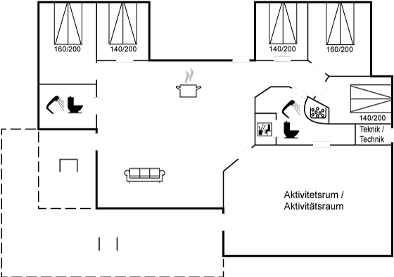 Grundriss Ferienhaus 11-0303 in Lönstrup
