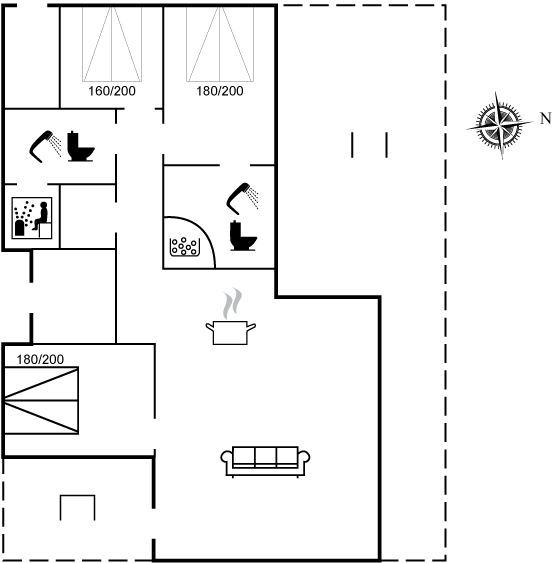 Grundriss Ferienhaus 11-0478 in Lönstrup