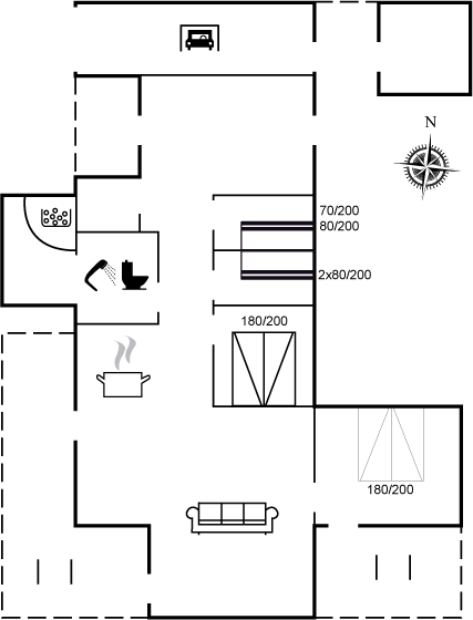Grundriss Ferienhaus 11-0481 in Lönstrup
