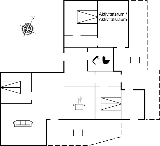 Grundriss Ferienhaus 11-0488 in Lönstrup