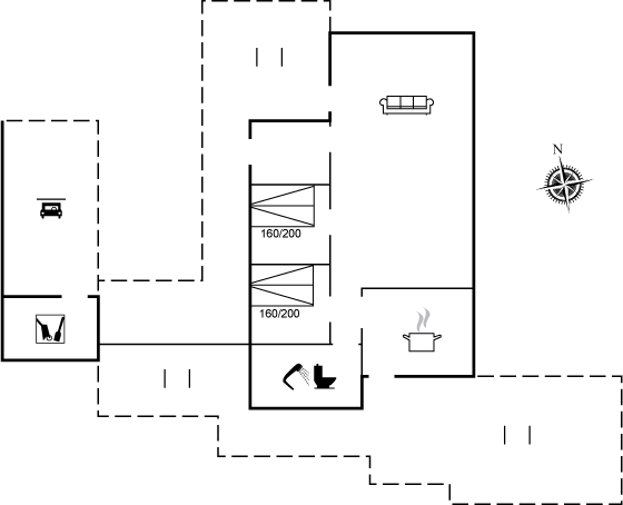 Grundriss Ferienhaus 11-0490 in Lönstrup