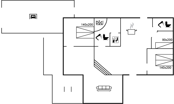 Grundriss Ferienhaus 11-3133 in Nr. Lyngby